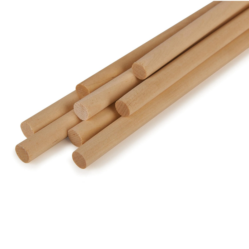 Handi Craft 12" Round Wood Dowel Pack - Diameter:5/16"